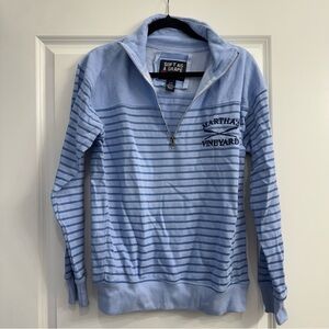 Striped Martha’s Vineyard Quarter Zip Sweatshirt